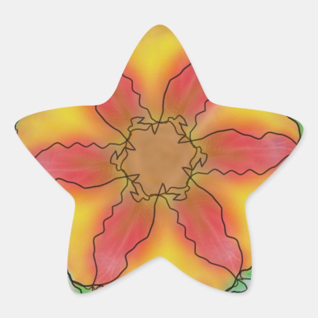 Odd Flower Star Sticker (Front)