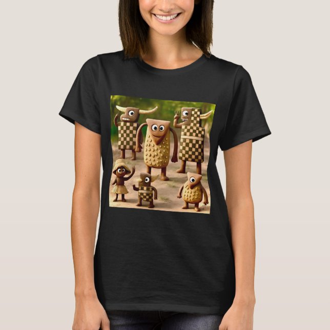 Odd Friends – Forest Chequered & Dots Clan Poster T-Shirt (Front)