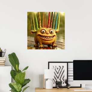 Odd Friends - Poster Monster de Spikes Arc-en-ciel