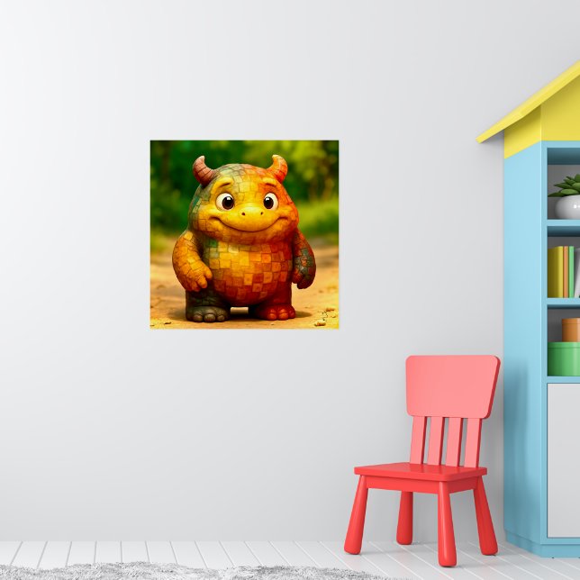 Odd Friends – Rainbow Tile Monster Poster (Nursery 1)