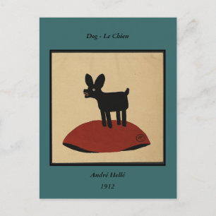 Odd Funny Looking Dog - Colourful Book Illustratio Postcard