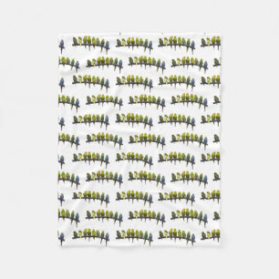 Odd One Out Fleece Blanket (choose colour)