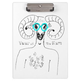Odd Ram Aries Chinese Astrology Zodiac Clipboard