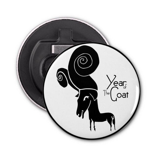 Odd Ram Goat Chinese Year Zodiac Bottle Opener (Front)