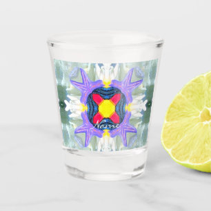 Odd Shaped Multi-coloured Design Thunder_Cove Shot Glass