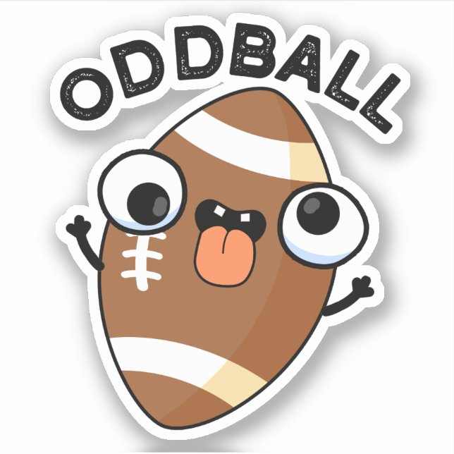 Oddball Funny Football Pun  (Front)