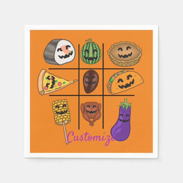 Oddball Jack o'lantern Medley Thunder_Cove  Napkin (Front)