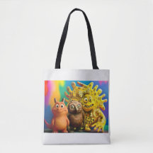 OddFriends Halloween Tote Bag – Creepy Cute Monste