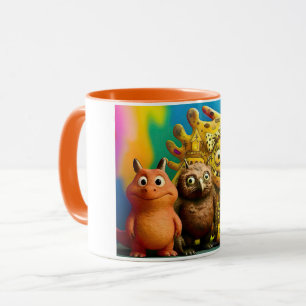 OddFriends Mug Monster Colorée - Déplaisant Cute C
