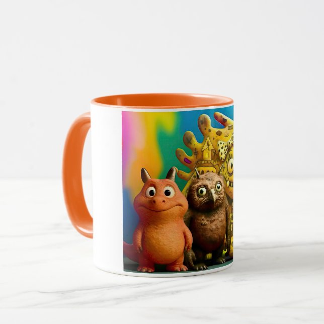 OddFriends Mug Monster Colorée - Déplaisant Cute C (Devant gauche)