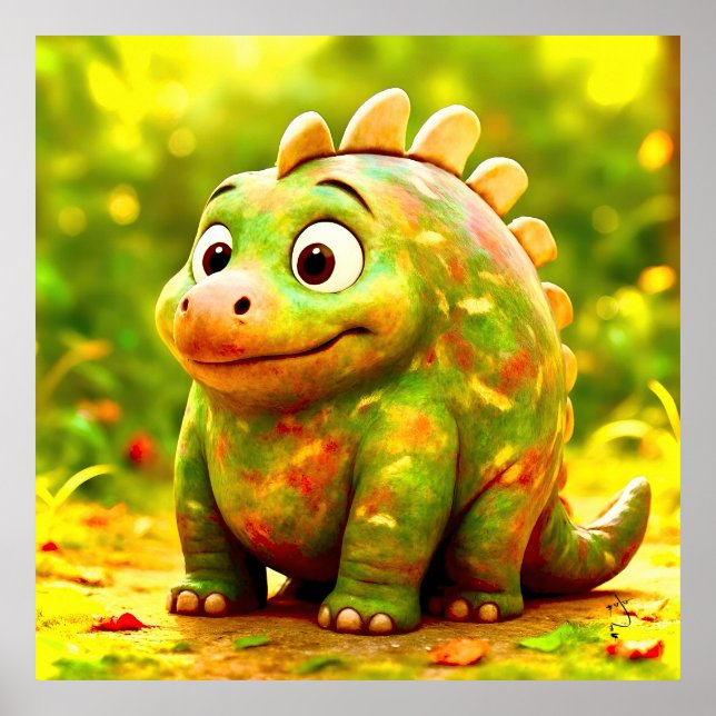 OddFriends - Poster de Chubby Dino (Devant)