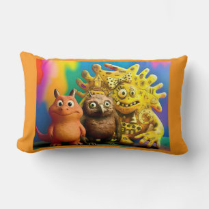OddFriends Trio Colorful Pillow