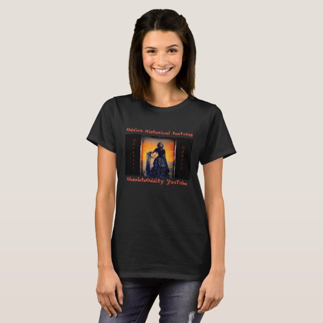 Oddie's Historical Features - Black Widow T-Shirt (Front Full)