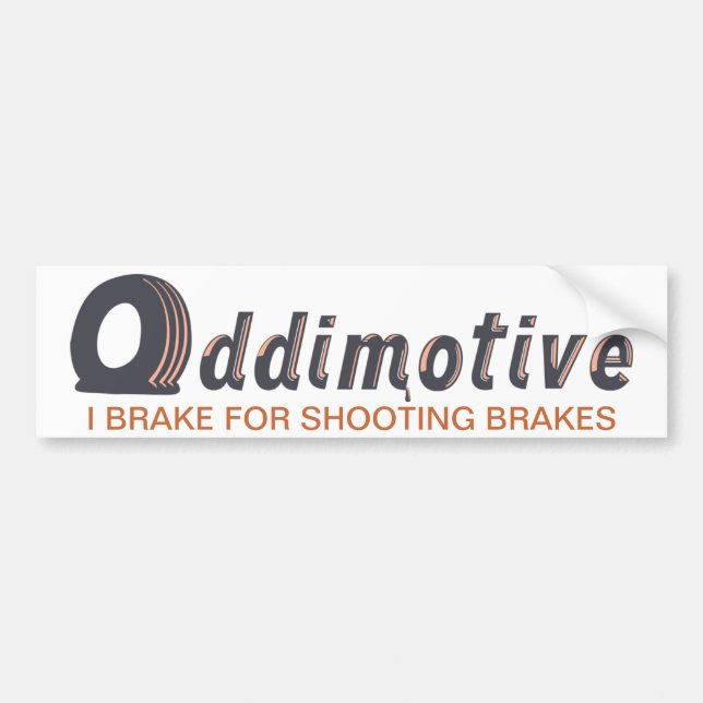 Oddimotive Shooting Brake Bumper Sticker (Front)
