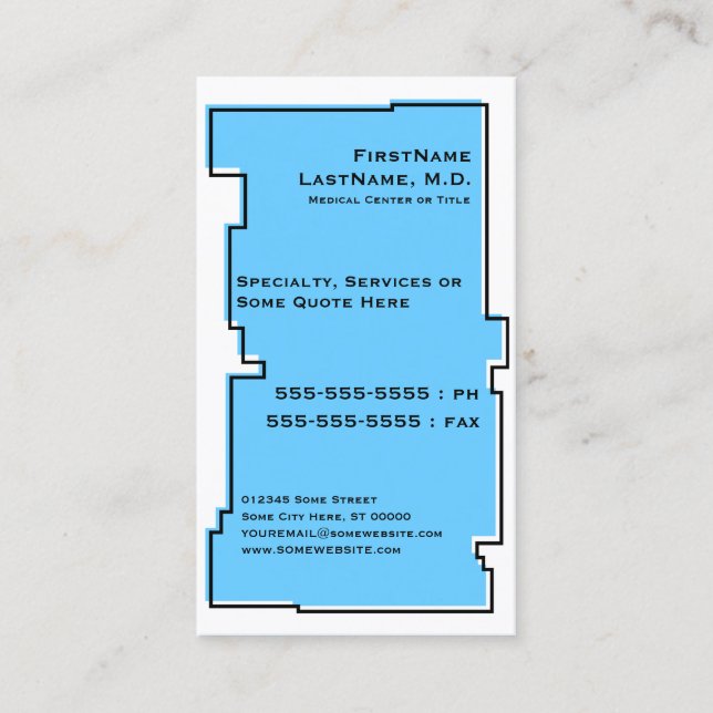 oddRex dentistry Business Card (Front)