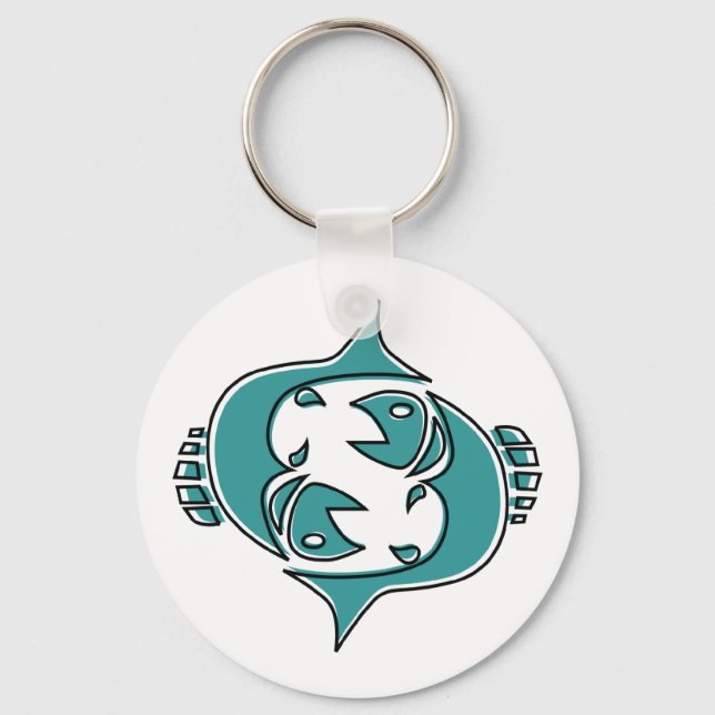 oddRex pisces Keychain (Front)