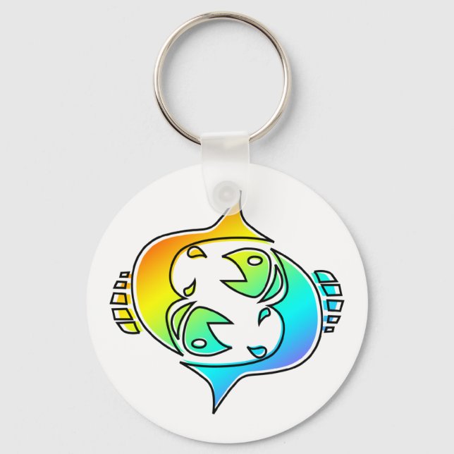 oddRex pisces Keychain (Front)