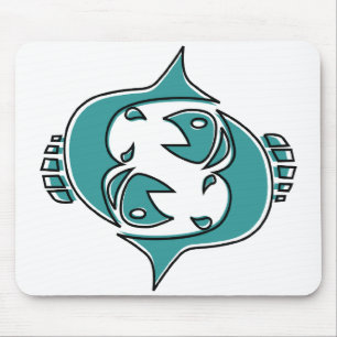 oddRex pisces Mouse Pad
