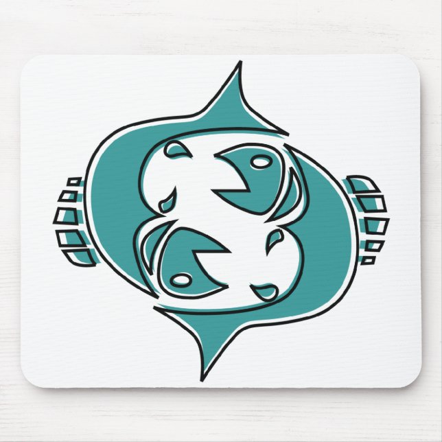 oddRex pisces Mouse Pad (Front)