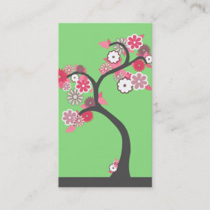 oddRex retro tree Business Card