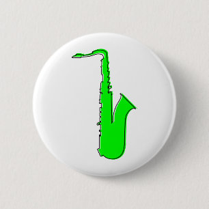 oddRex saxophone 2 Inch Round Button