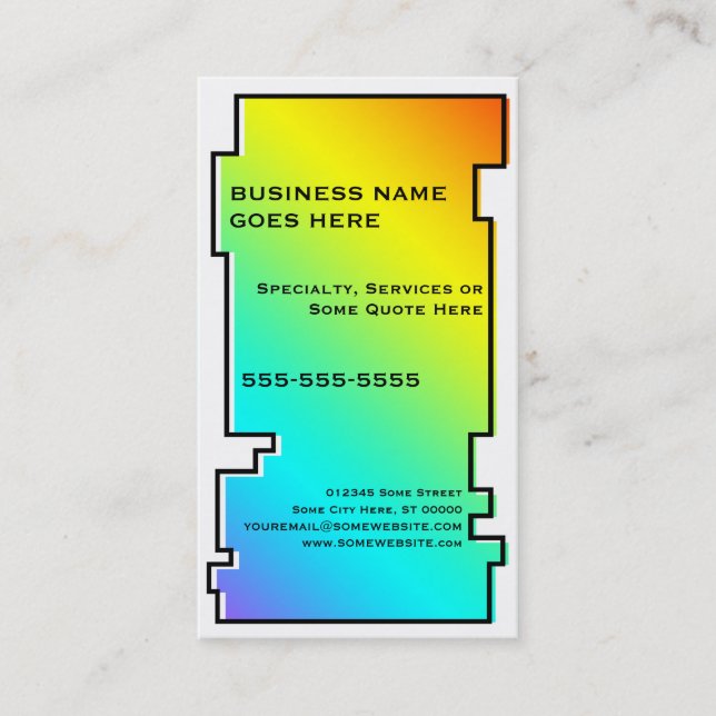 oddRex saxophone Business Card (Front)