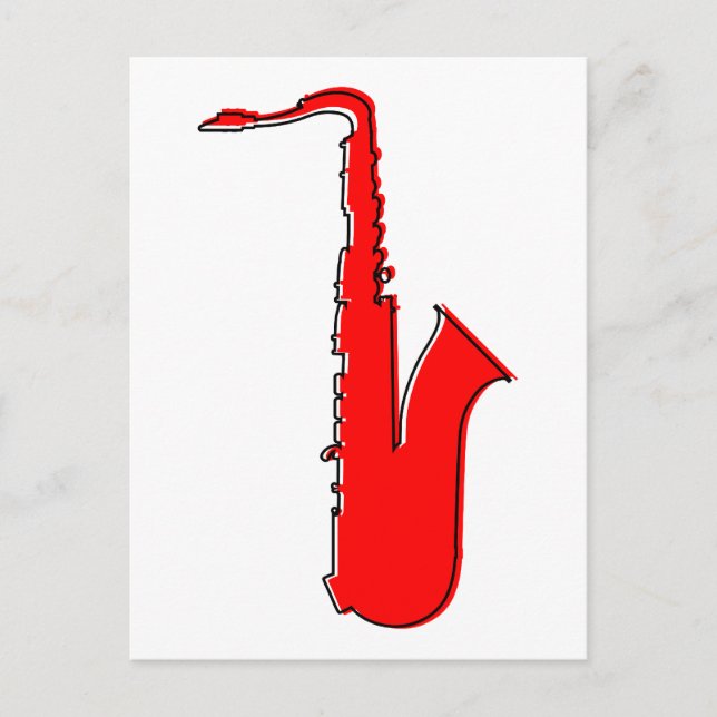 oddRex saxophone Postcard (Front)