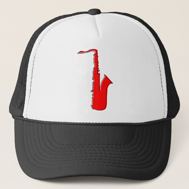 oddRex saxophone Trucker Hat (Front)
