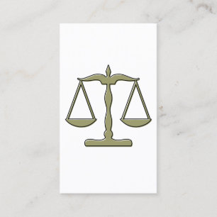 oddRex scales of justice Business Card