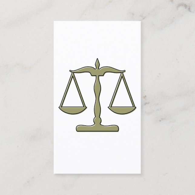 oddRex scales of justice Business Card (Front)
