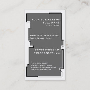 oddRex scales of justice Business Card