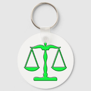 oddRex scales of justice Keychain