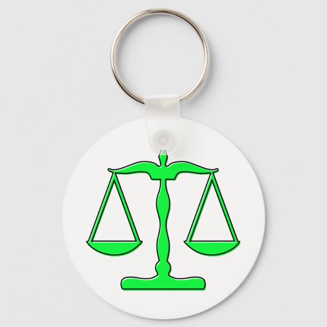oddRex scales of justice Keychain (Front)