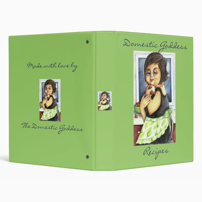 Ode to A Domestic Goddess Recipe Binder (Background)