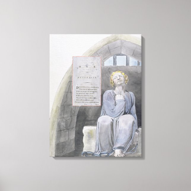 Ode to Adversity, design 37 from 'The Poems of Tho Canvas Print (Front)