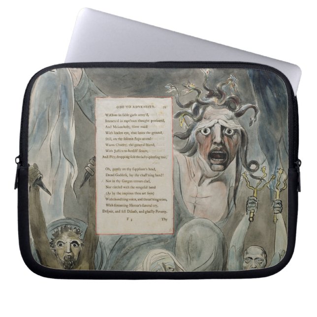 Ode to Adversity, from 'The Poems of Thomas Grey', Laptop Sleeve (Front)