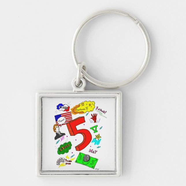 Ode to Five Keychain (Front)