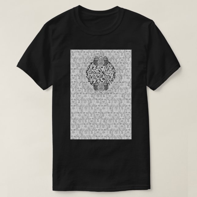 Ode to HyperFace in white T-Shirt (Design Front)