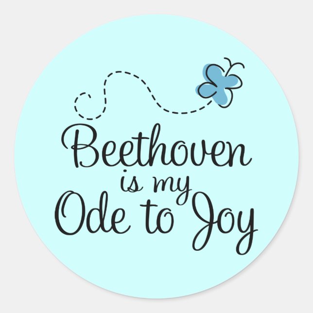 Ode To Joy Beethoven Sticker (Front)