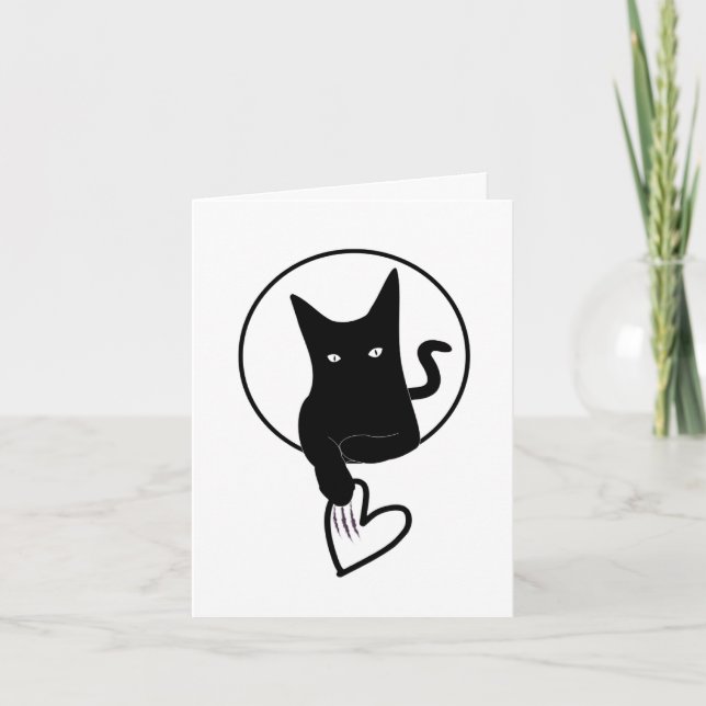 Ode to Love Cat Folded Note Card - Adiela Akoo (Front)