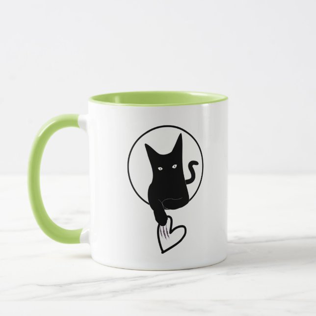Ode to Love Cat Mug by Adiela Akoo (Left)