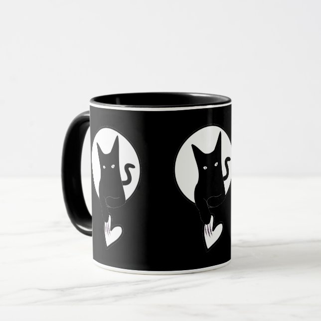 Ode to Love Chat Mug par la poète Adiela Akoo (Devant gauche)