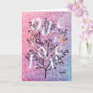 Ode to Love Greeting Card by Poet Adiela Akoo