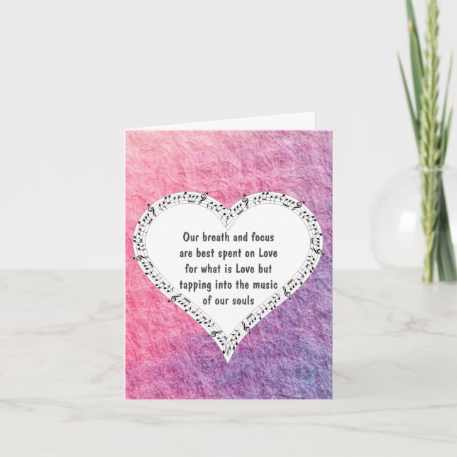 Ode to Love Note Card by Poet Adiela Akoo (Front)