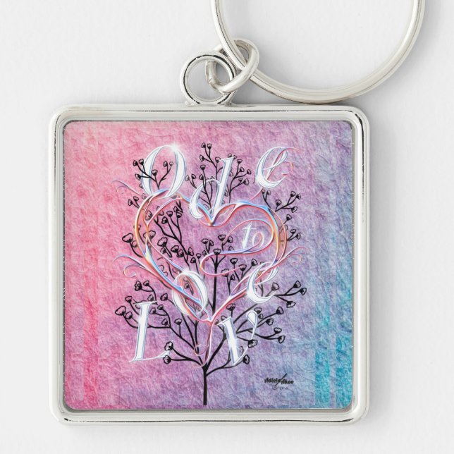 Ode to Love Premium Keychain (Front)