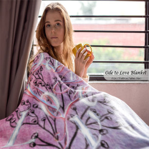 Ode to Love Sherpa Blanket by Adiela Akoo