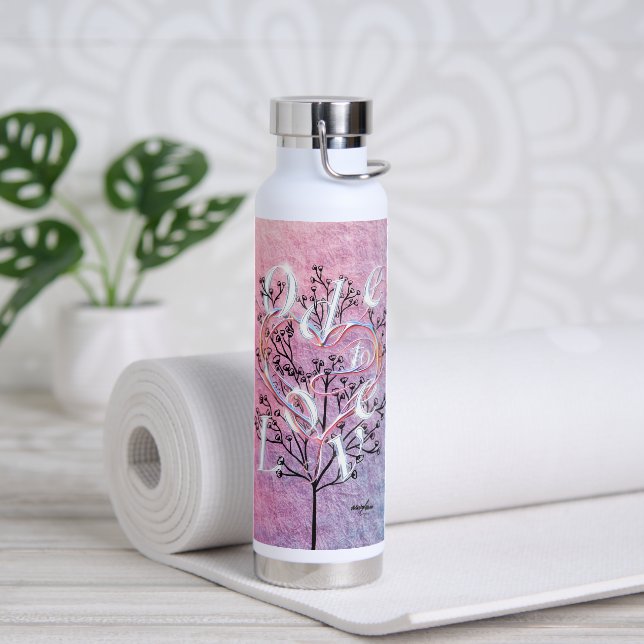 Ode to Love Water Bottle by Poet Adiela Akoo (Yoga (Rotated))