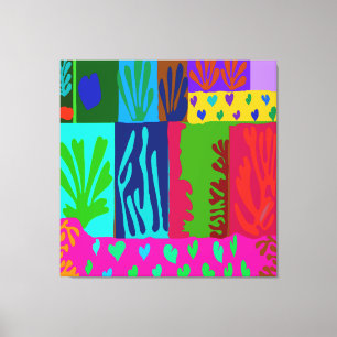 Ode to Matisse Collage Canvas Print