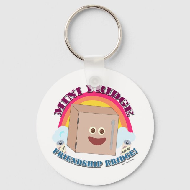 Ode to the Mini Fridge! Keychain (Front)