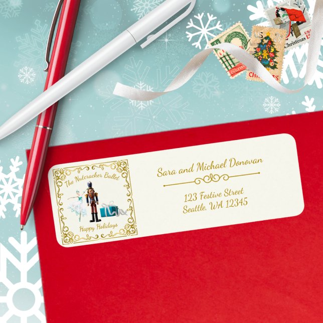 Ode to The Nutcracker Ballet Icon Address Label (Creator Uploaded)